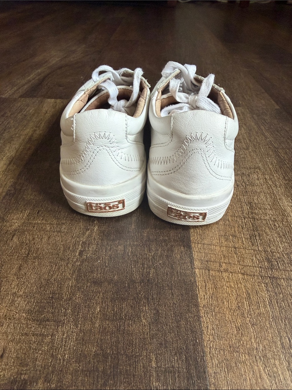 Taos Onward White Leather Sneakers - Picture 4 of 5